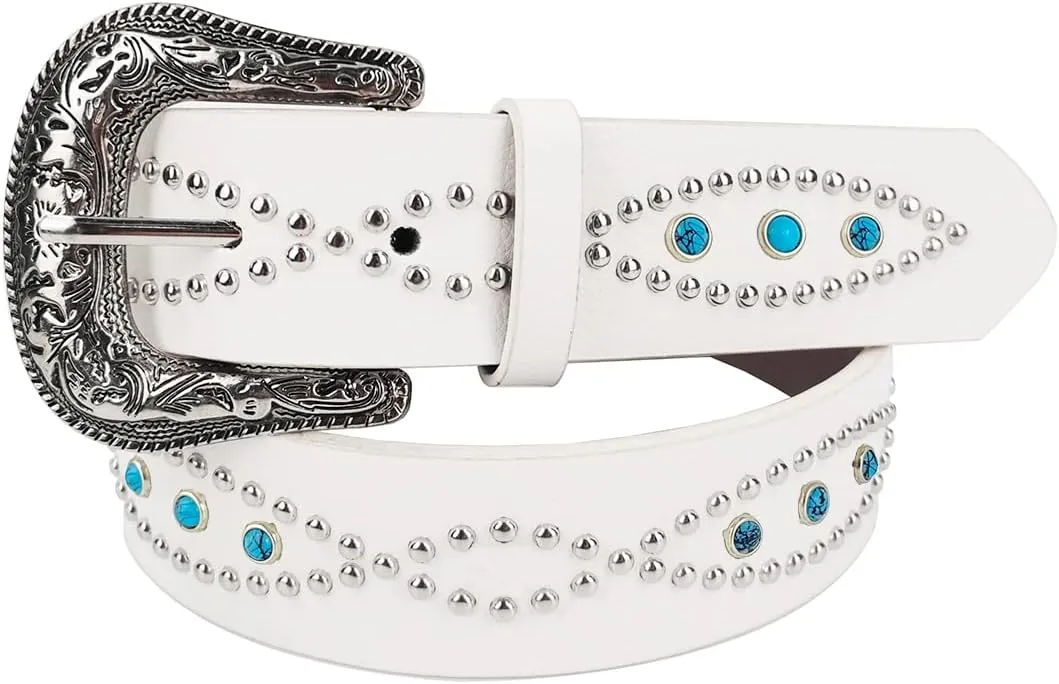 TOPACC Western Fashion Cowgirl Cowboy belts for Girls Women Boys Jeans Pants Dresses