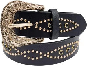 TOPACC Western Fashion Cowgirl Cowboy belts for Girls Women Boys Jeans Pants Dresses