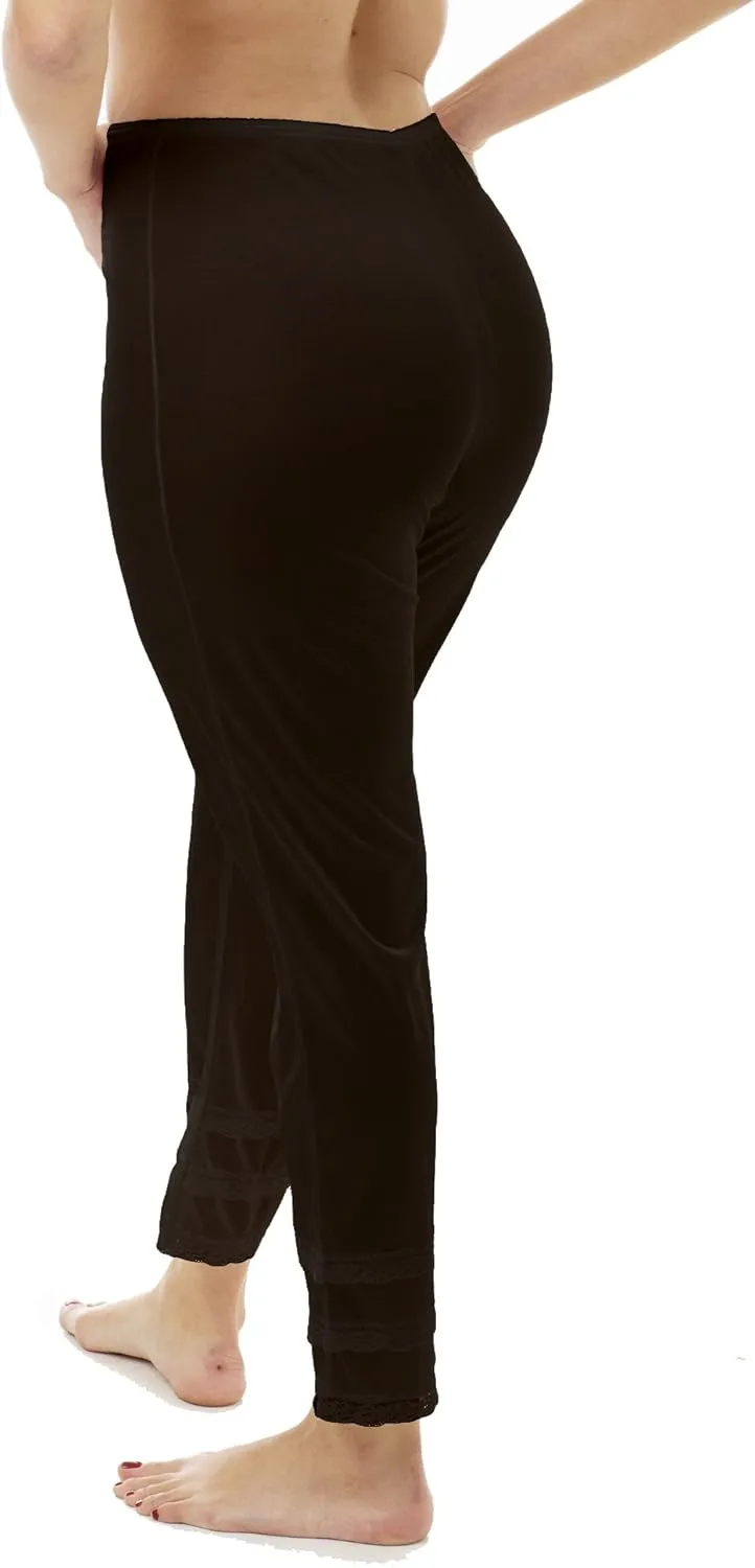 Underworks Nylon Ankle Length Pantliner Pant Slip with Snip a Length