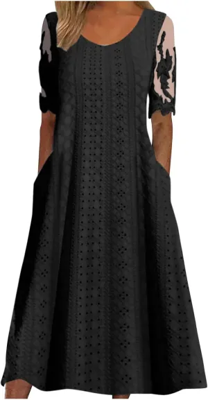 V Neck Cami Slip Dressfor Women Plain Dress with Pockets V Neck Sleeveless Dress Summer Sun Beach Dress Loose Dress