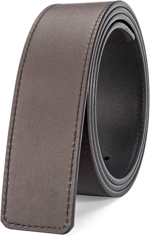 Vatee's Men Reversible Genuine Leather Replacement Belt Strap without Buckle 1.34"/1.6" Wide