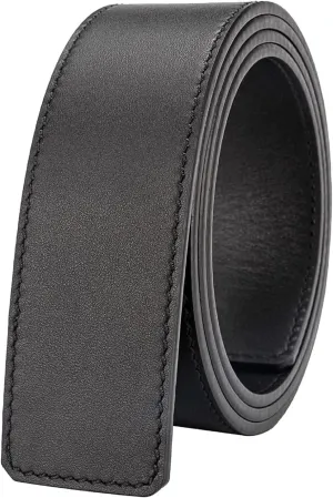 Vatee's Men Reversible Genuine Leather Replacement Belt Strap without Buckle 1.34"/1.6" Wide