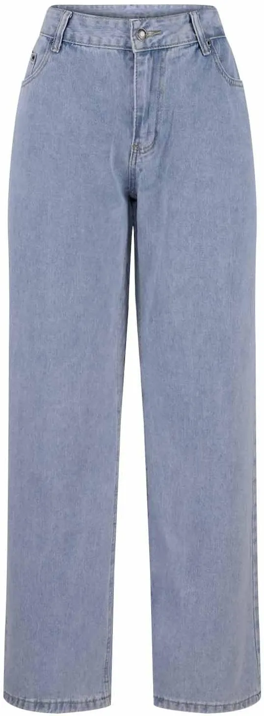 Vintage High Waisted Straight Leg Jeans for Women Relaxed Fit Stretch Denim Casual Wear with Pocket Details Streetwear