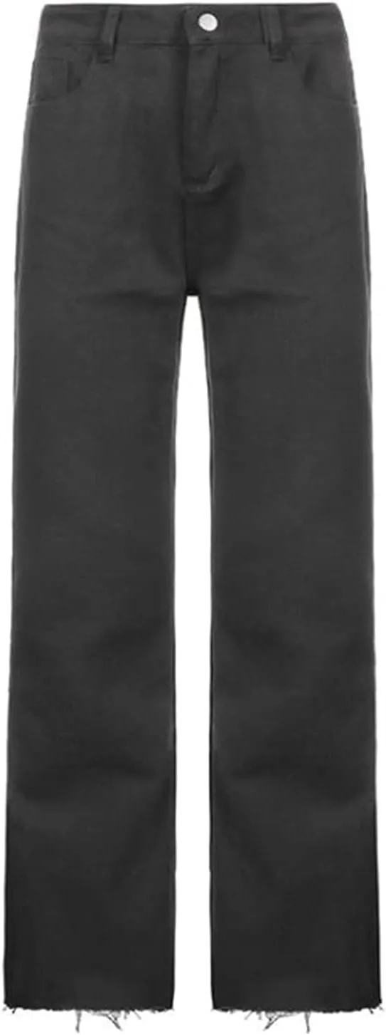 Vintage Jeans for Women Teen Girl High Waisted Relaxed Fit Straight Leg Baggy Boyfriend Jeans