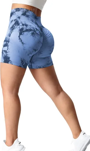 VOYJOY High Waist Seamless Shorts Scrunch Butt Contour Gym Yoga Shorts