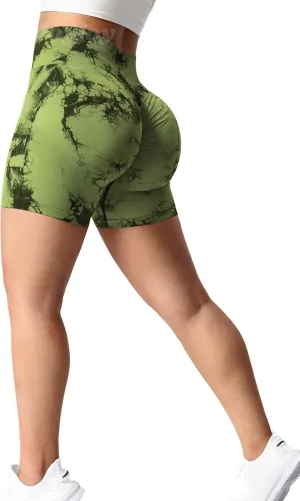 VOYJOY High Waist Seamless Shorts Scrunch Butt Contour Gym Yoga Shorts