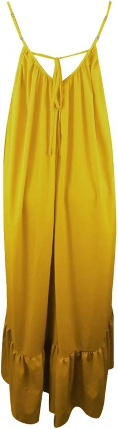 Wedding Guest Dress for Women Sexy Spaghetti Strap Backless Maxi Dress Summer Flowy Swing Dresses Fashion 2025