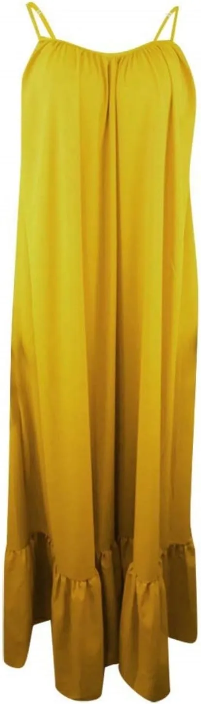 Wedding Guest Dress for Women Sexy Spaghetti Strap Backless Maxi Dress Summer Flowy Swing Dresses Fashion 2025