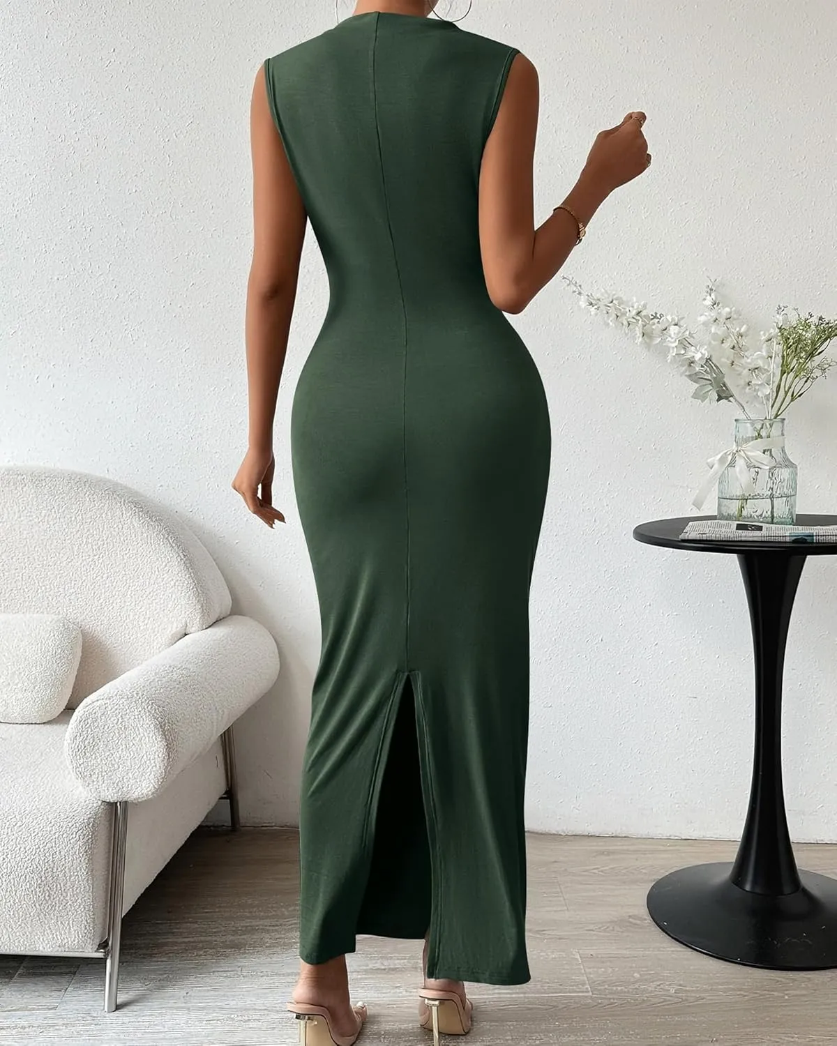 Wedding Guest Dresses for Women Semi Formal Dresses Summer Bodycon Maxi Dresses Work Evening Party Cocktail Dresses