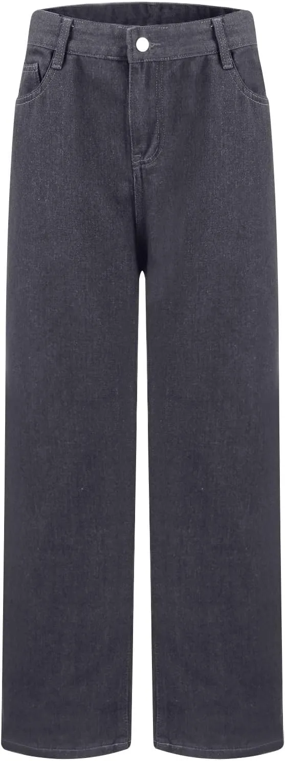Wide Leg Jeans for Women Fashion Baggy Boyfriends Jeans High Waist Y2k Cargo Pants Vintage Denim Trousers