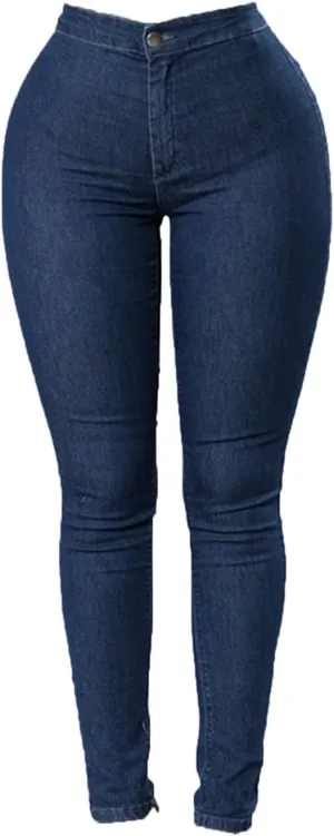 Woman Fashion Sexy Skinny Jeans High Rise-Waisted Butt Lift Comfy Denim Slim Fit Stretchy Washed Skinny Jeans