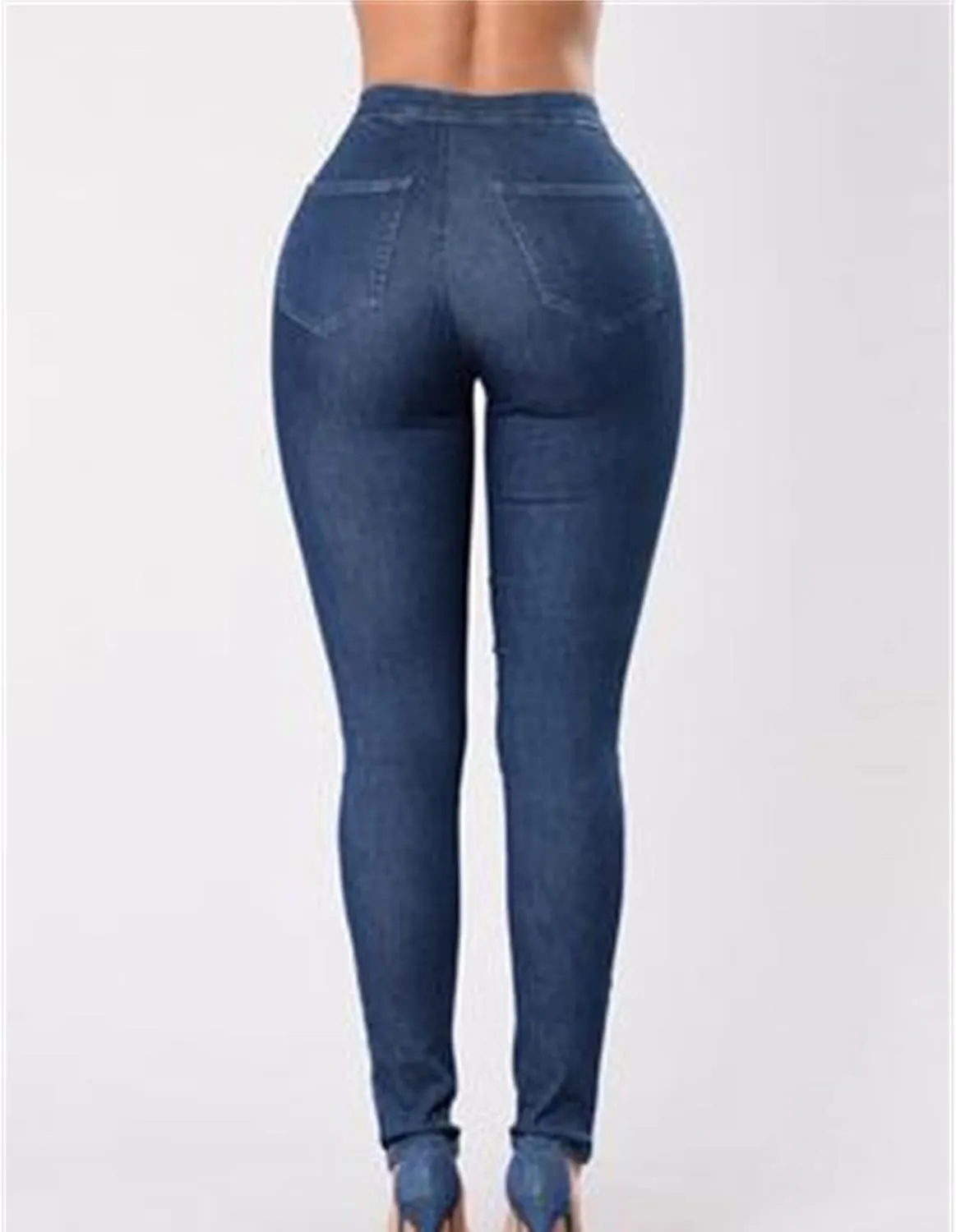 Woman Fashion Sexy Skinny Jeans High Rise-Waisted Butt Lift Comfy Denim Slim Fit Stretchy Washed Skinny Jeans