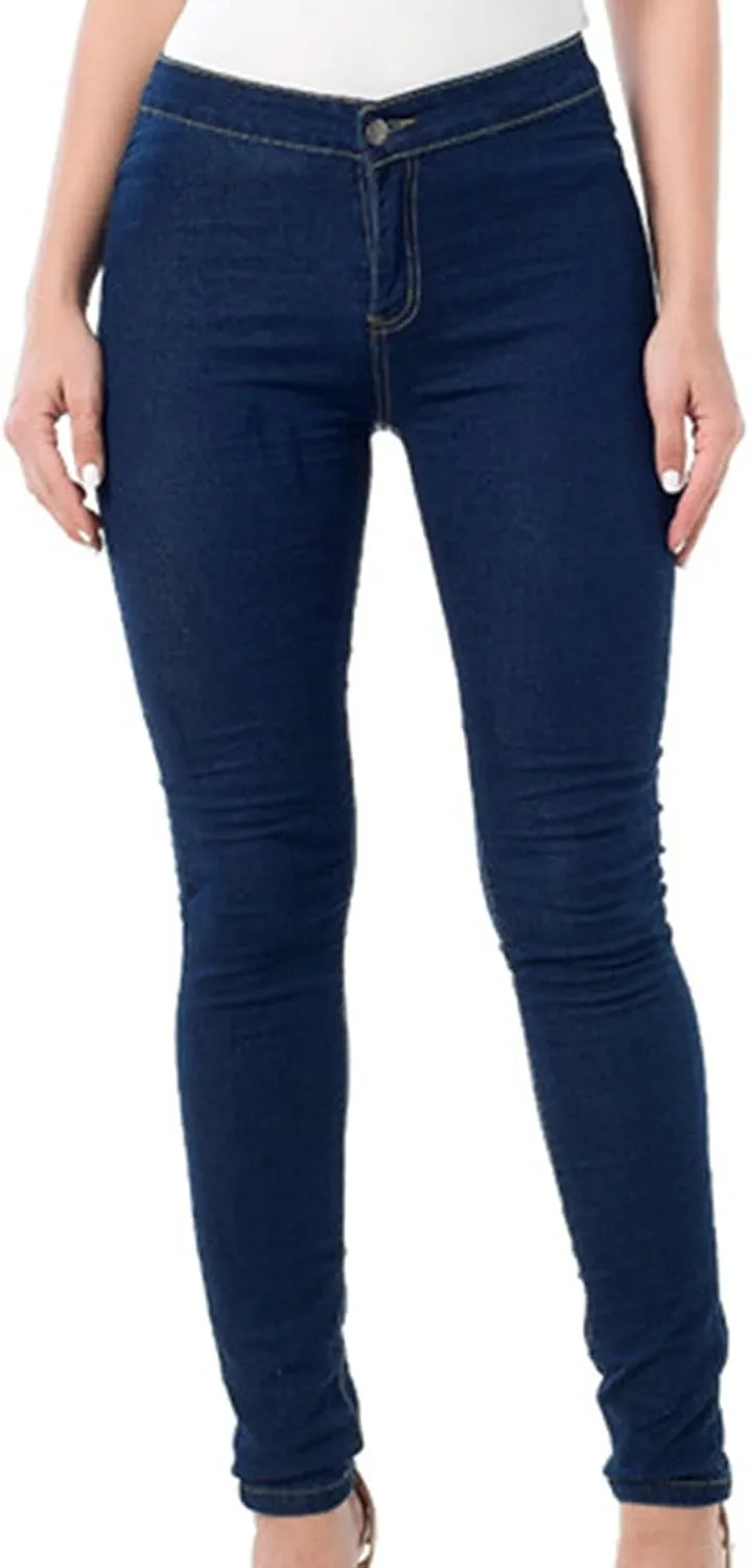 Woman Fashion Sexy Skinny Jeans High Rise-Waisted Butt Lift Comfy Denim Slim Fit Stretchy Washed Skinny Jeans
