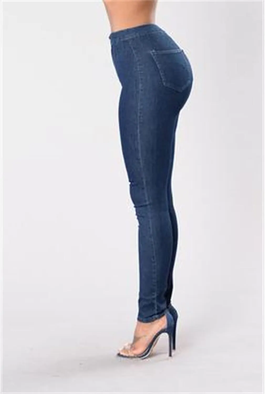 Woman Fashion Sexy Skinny Jeans High Rise-Waisted Butt Lift Comfy Denim Slim Fit Stretchy Washed Skinny Jeans
