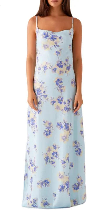 Women Flower Print Maxi Dress Spaghetti Strap Floral Slip Dress Y2k Backless Slim Fit Long Bodycon Dresses