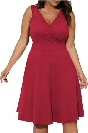 Women's 2025 Summer Sleeveless Ruched Waist Flowy A Line High Low Midi Cocktail Party Dress