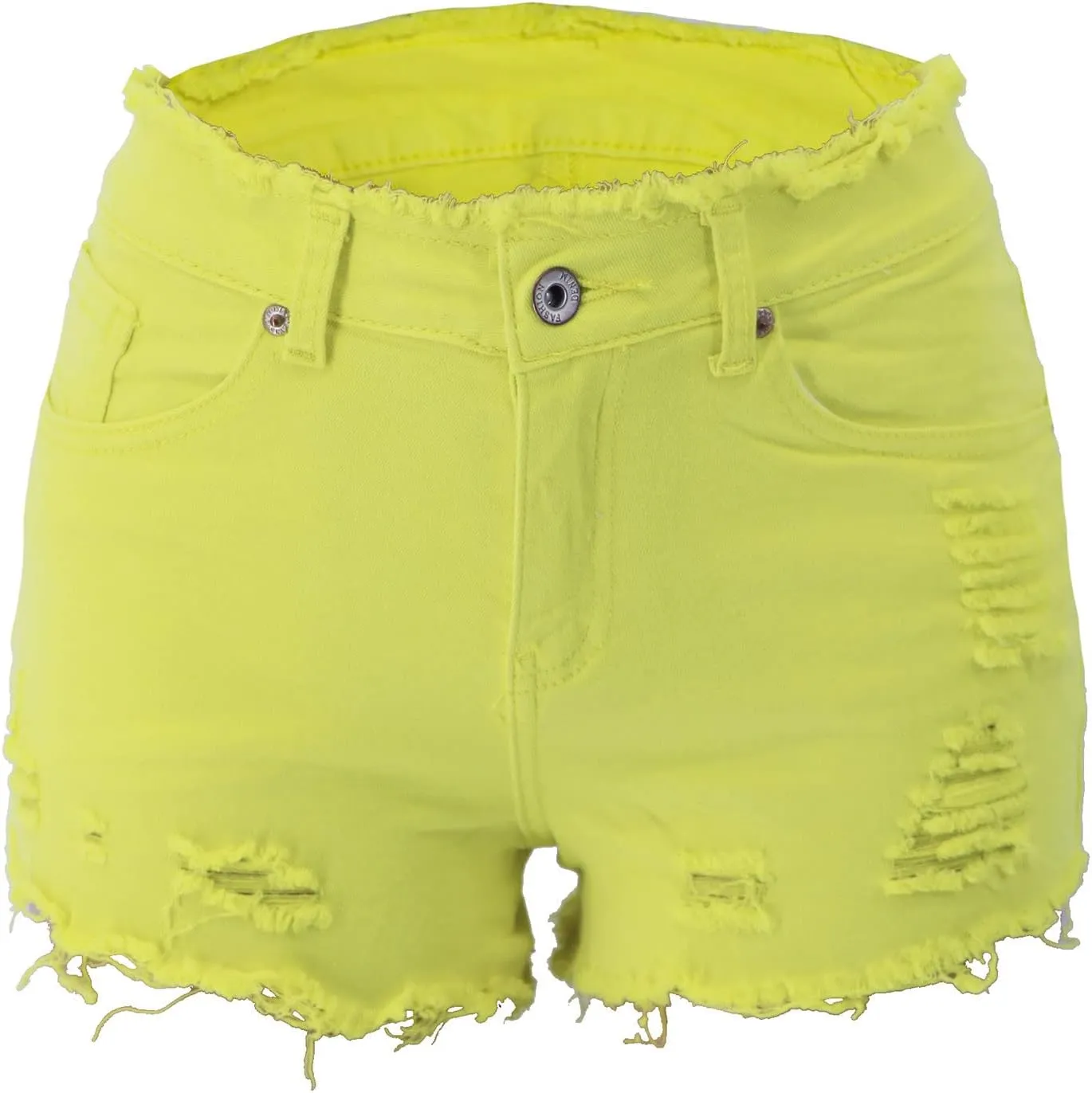 Women's Denim Shorts Hot Shorts Summer Casual High Waisted Raw Hem Stretchy Distressed Ripped Shorts with Pockets