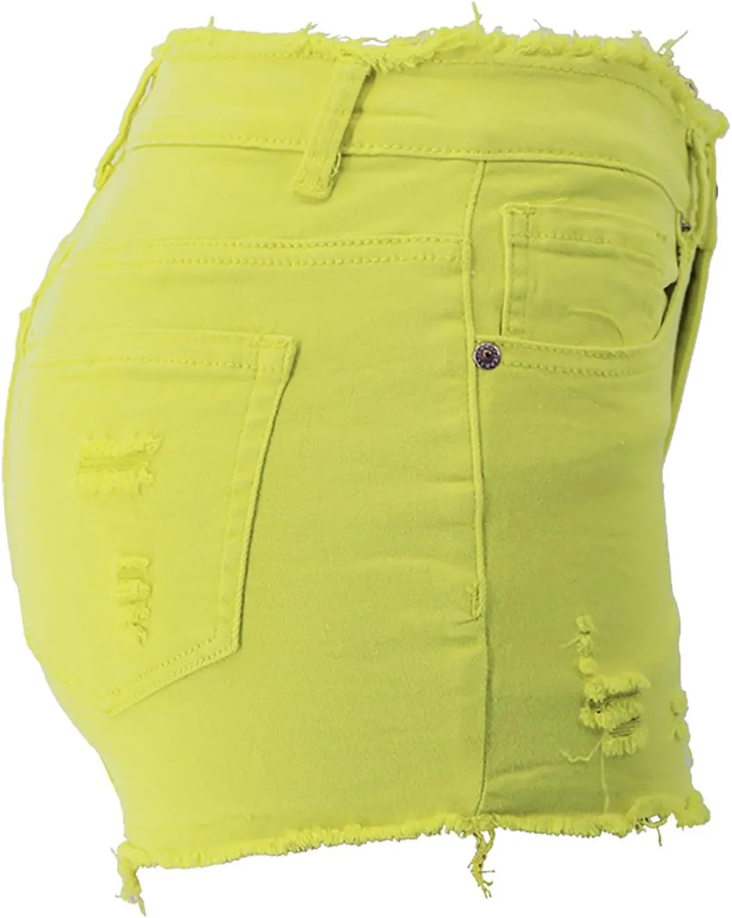 Women's Denim Shorts Hot Shorts Summer Casual High Waisted Raw Hem Stretchy Distressed Ripped Shorts with Pockets