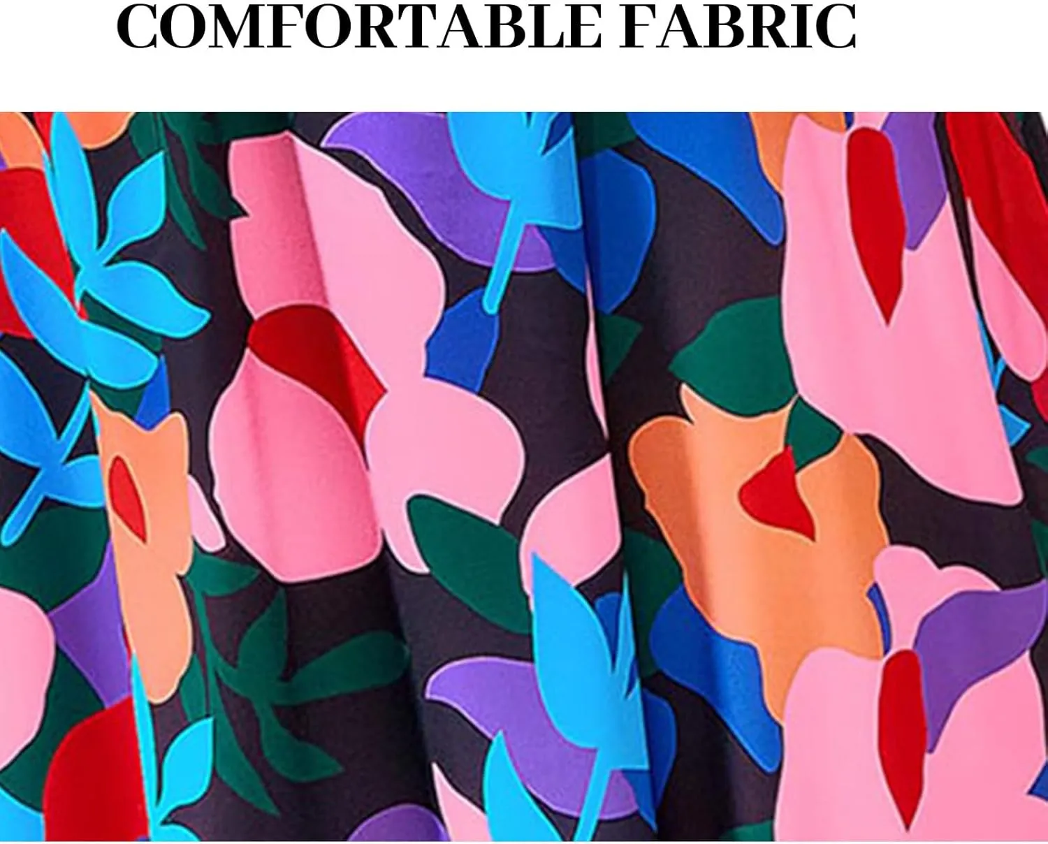 Womens Floral Sleeveless Smocked Summer Boho Square Neck A Line Flowy Beach Long Maxi Sundress
