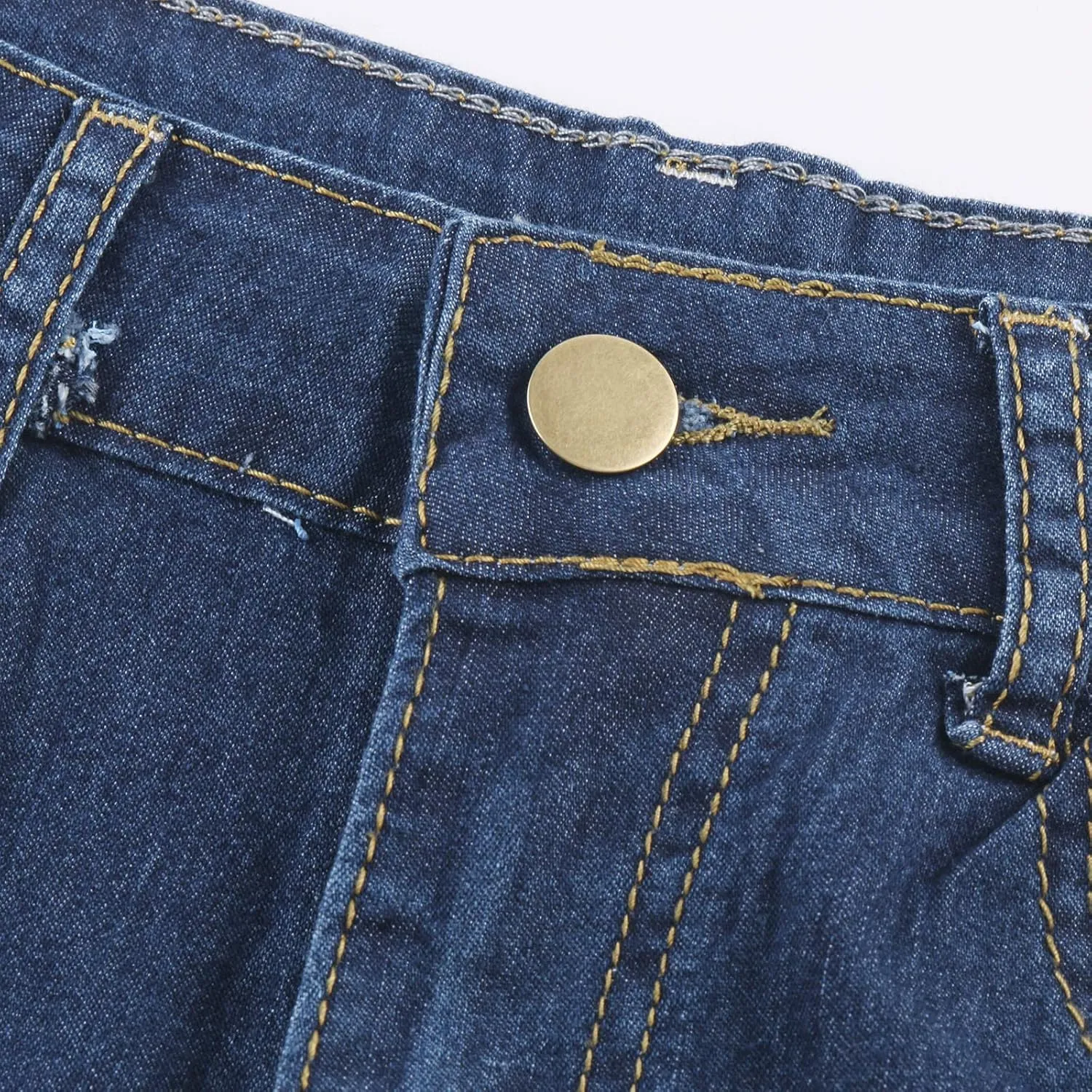 Womens Jean Shorts High Waisted Stretchy Denim Shorts Sexy Summer Hot Pants with Pockets Tummy Control Jean Shorts