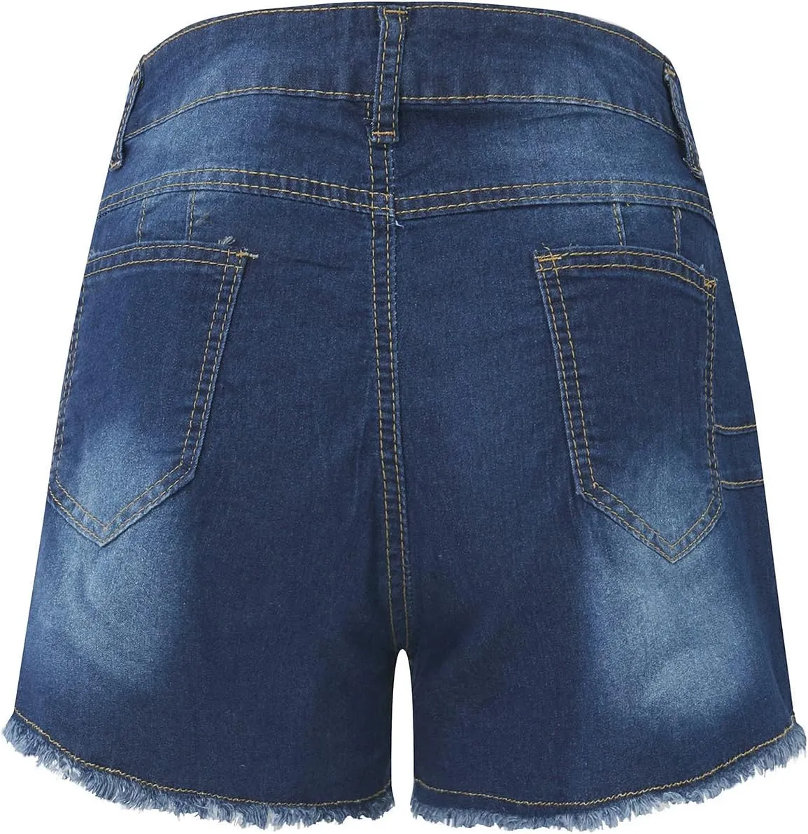 Womens Jean Shorts High Waisted Stretchy Denim Shorts Sexy Summer Hot Pants with Pockets Tummy Control Jean Shorts