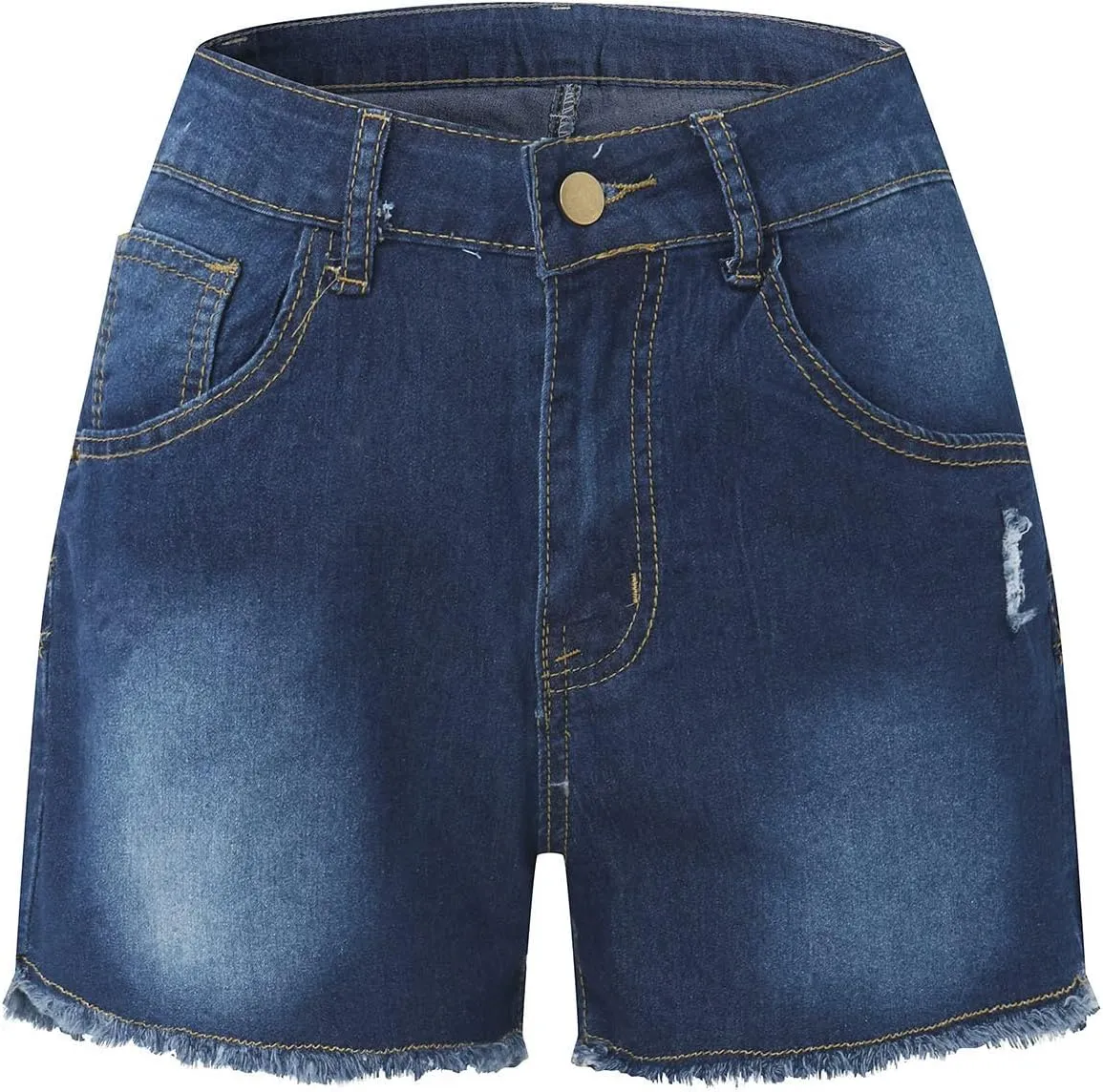 Womens Jean Shorts High Waisted Stretchy Denim Shorts Sexy Summer Hot Pants with Pockets Tummy Control Jean Shorts