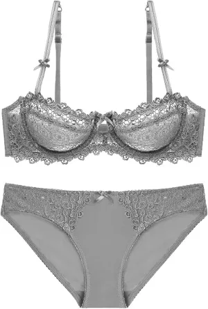 Women's Sports Bras Wireless Bra with Support, Seamless Bra for Women Push Up Lace Sports Bra Lingerie