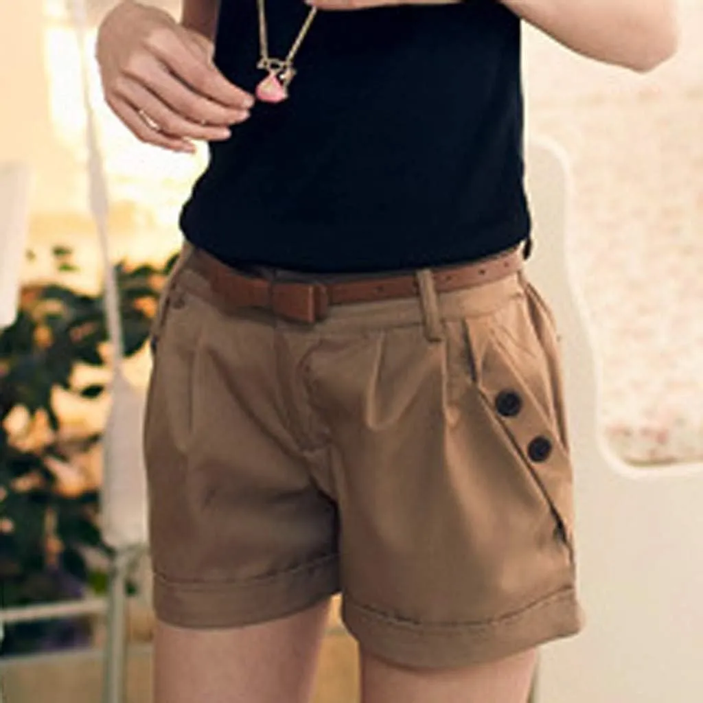Women's Summer Cargo Shorts Relaxed Fit High Waist Casual 4 Pocketed 2024 Hiking Outdoor Shorts