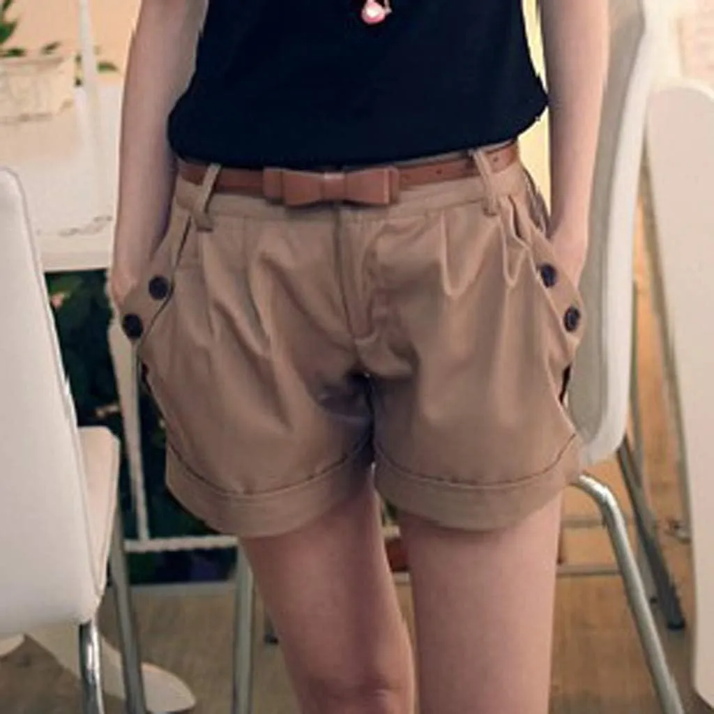 Women's Summer Cargo Shorts Relaxed Fit High Waist Casual 4 Pocketed 2024 Hiking Outdoor Shorts
