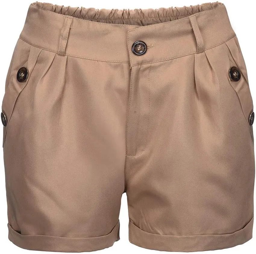 Women's Summer Cargo Shorts Relaxed Fit High Waist Casual 4 Pocketed 2024 Hiking Outdoor Shorts