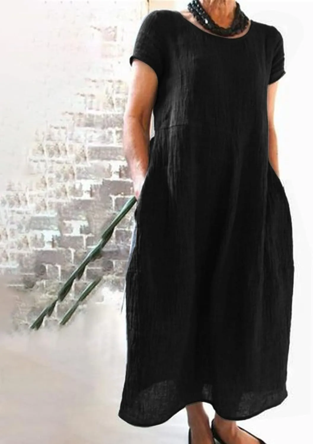 Womens Summer Dress Elastic Waist Ruffle Midi Dresses Pleated A Line Skirt for Women 2025 Church Work Dresses Clothes