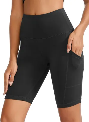 Yoga Shorts for Women High Waist Biker Shorts with Pockets Workout Athletic Running Short