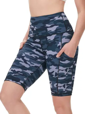 Yoga Shorts for Women High Waist Biker Shorts with Pockets Workout Athletic Running Short