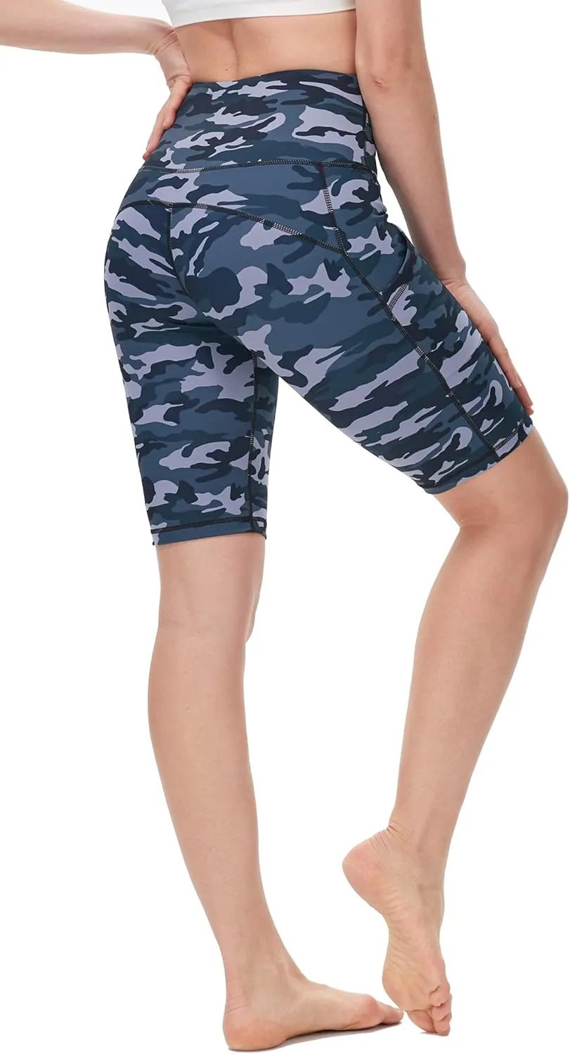 Yoga Shorts for Women High Waist Biker Shorts with Pockets Workout Athletic Running Short