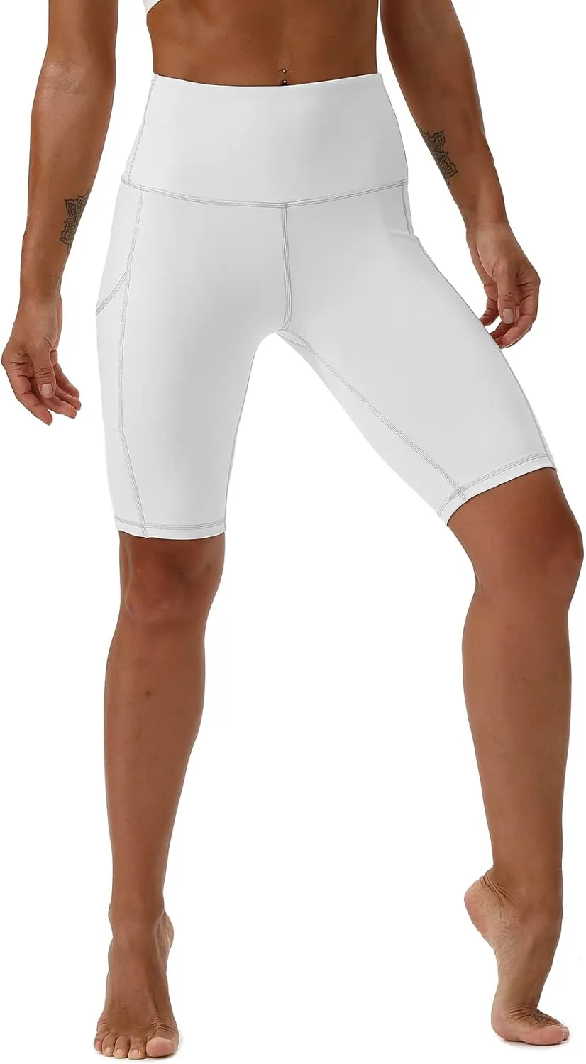 Yoga Shorts for Women High Waist Biker Shorts with Pockets Workout Athletic Running Short