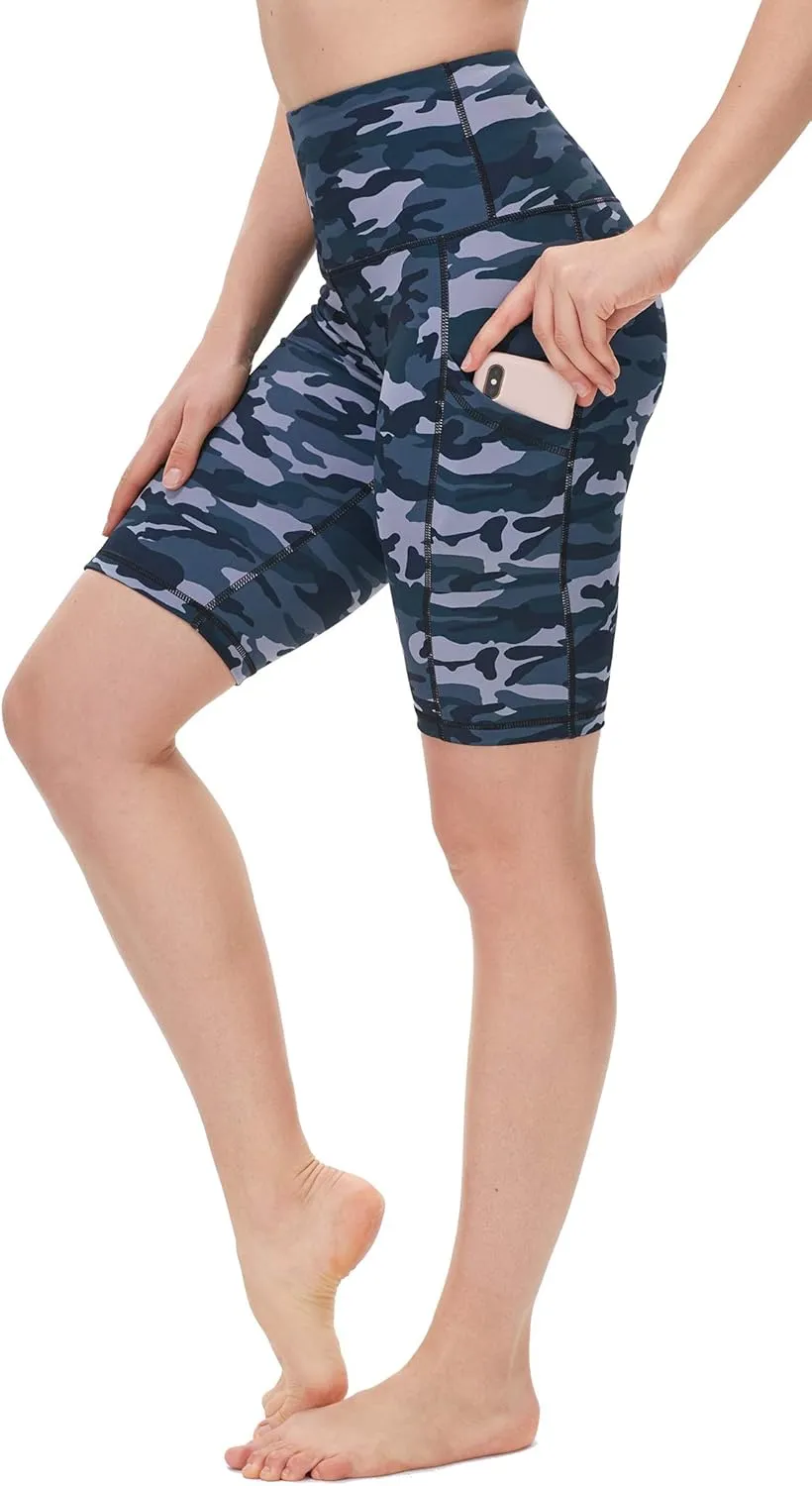 Yoga Shorts for Women High Waist Biker Shorts with Pockets Workout Athletic Running Short