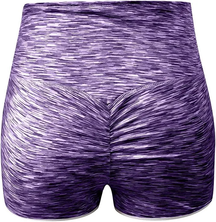 Yoga Shorts for Women High Waist Seamless Sculpting Compression Active Shorts with Lightweight FabricCasual Sports