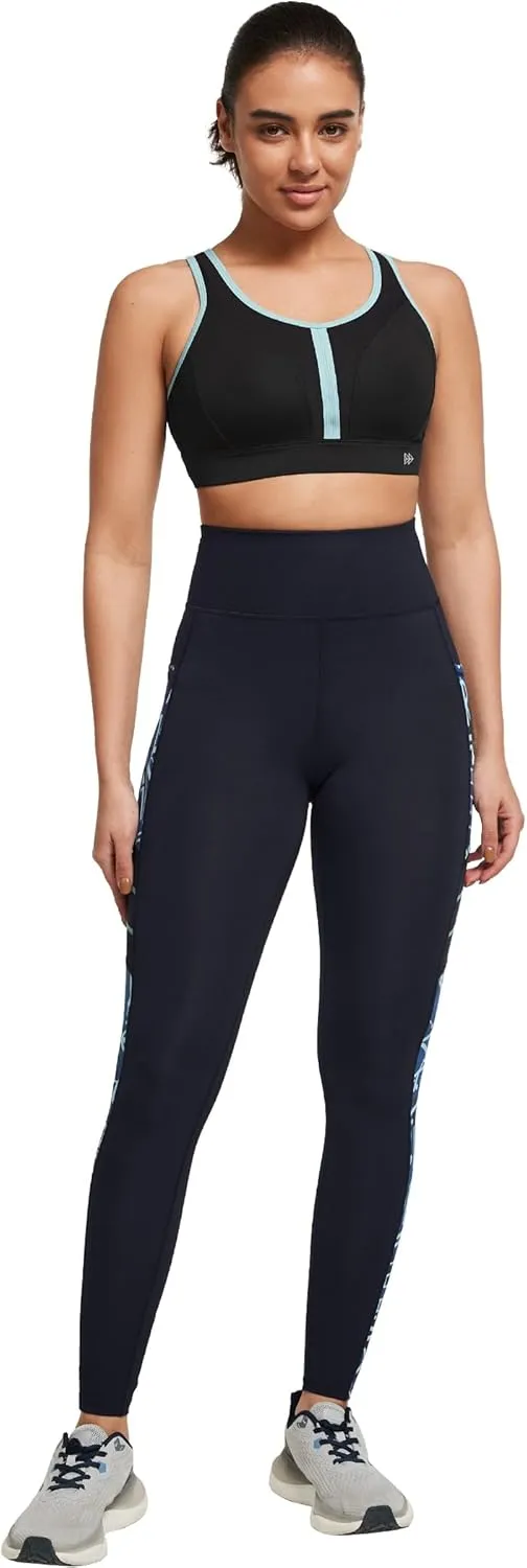 Yvette Printed Workout Leggings for Women High Waisted Yoga Pants with 2 Pockets Non See-Through Tummy Control